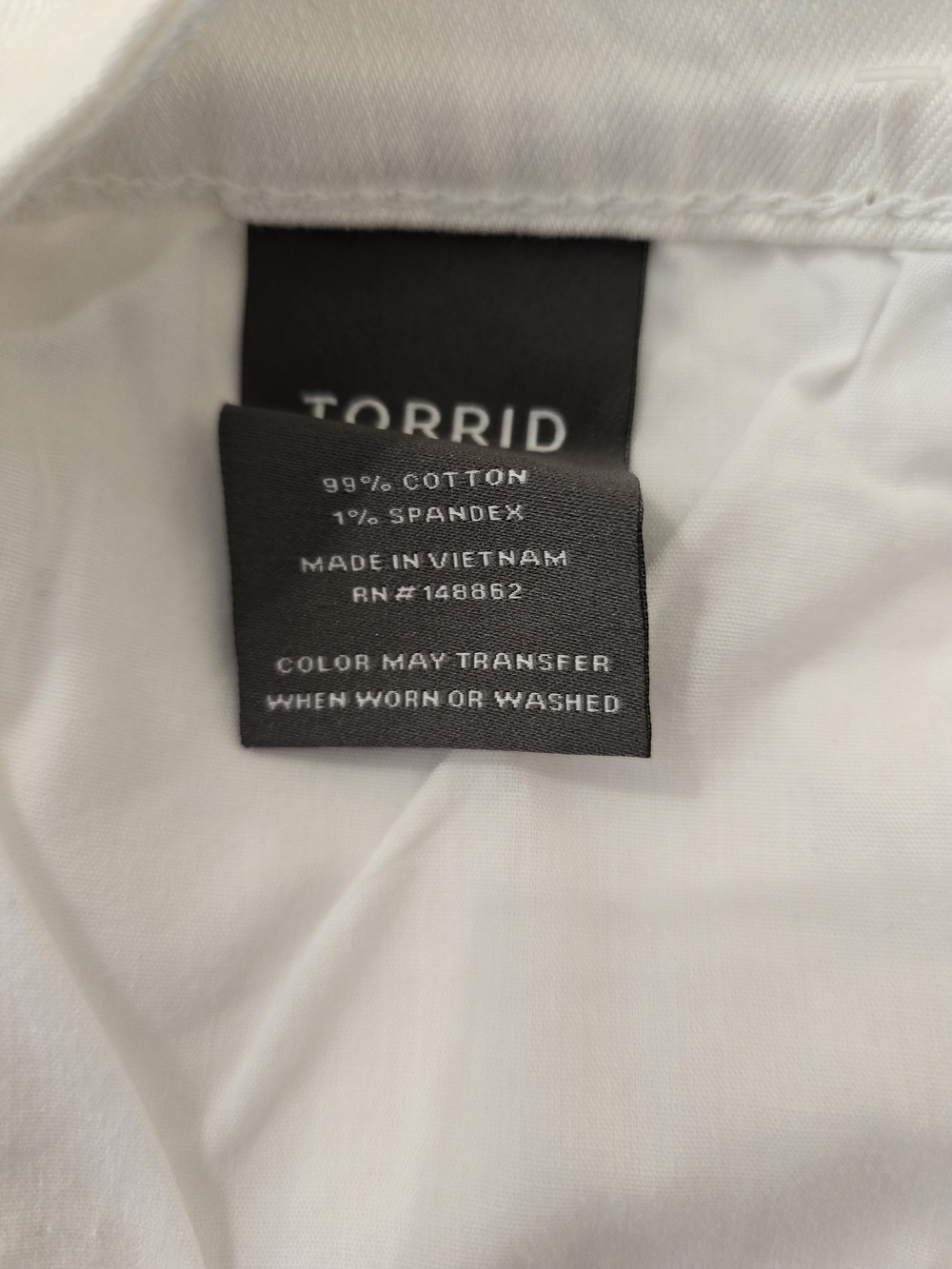 TORRID White Denim Cutoff Shorts High Rise Frayed Hem NWT Plus Size 16 - Picture 2 of 16